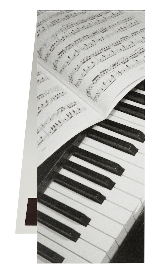 Lesezeichen Klavier-Notenblatt
