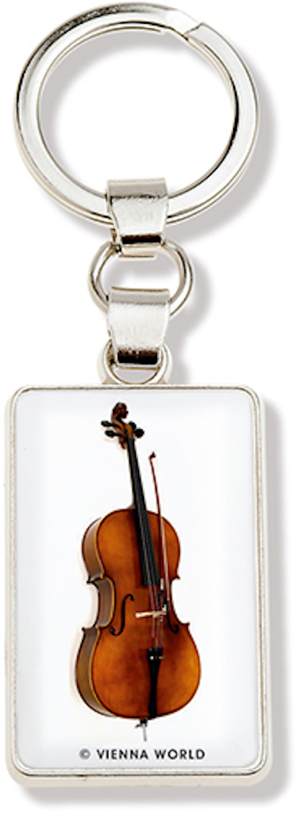 Schlüsselanhänger Cello Metall