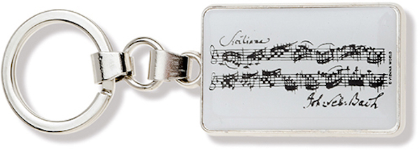 Schlüsselanhänger Bach Noten