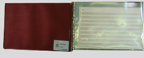 Spiralmappe - 23 x 16 cm quer 10T. weinrot Spiralmappe - 23 x 16 cm quer 10T. weinrot