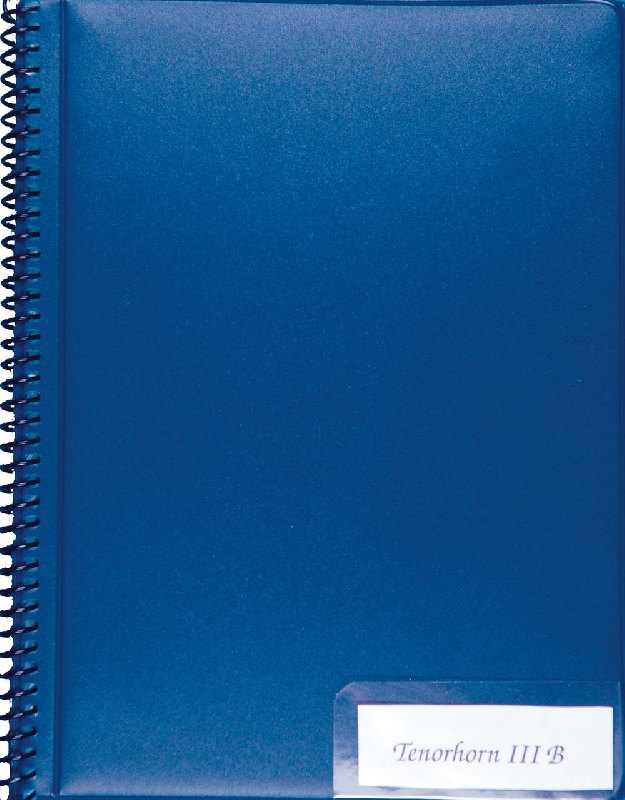 Spiralmappe - DIN A5 hoch 10T. blau
