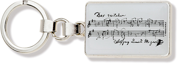 Schlüsselanhänger Mozart Noten
