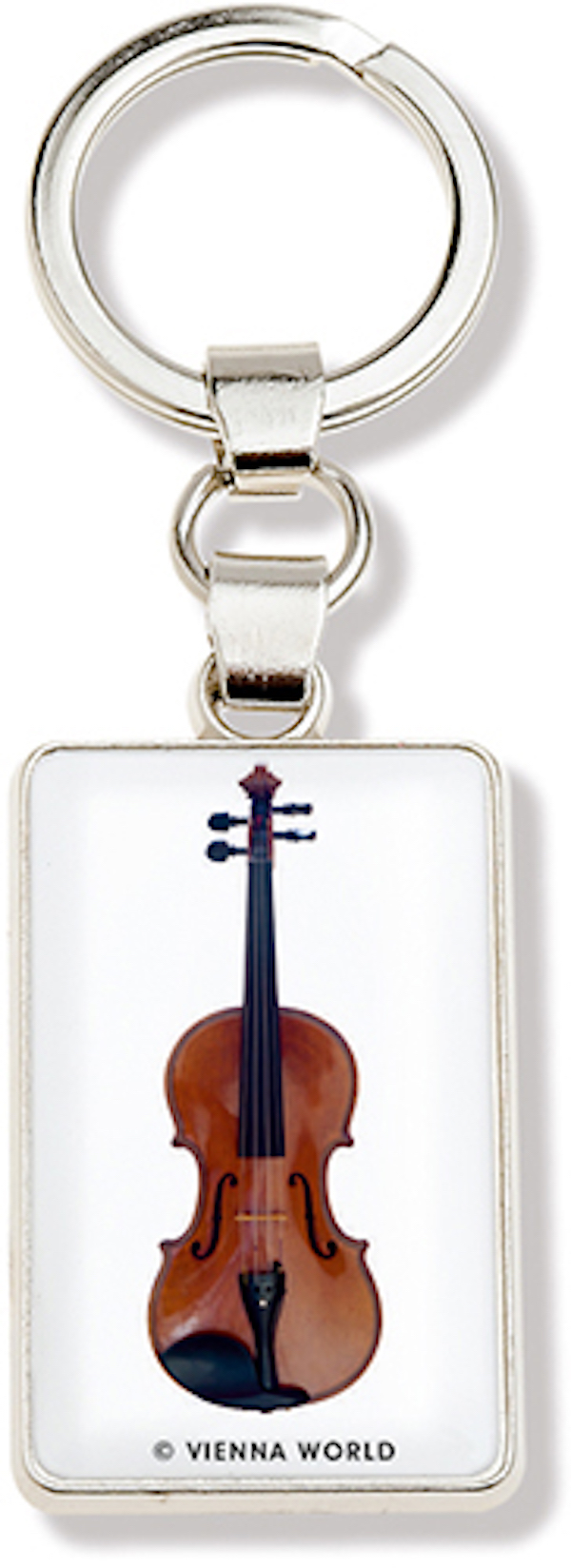 Schlüsselanhänger Geige Metall