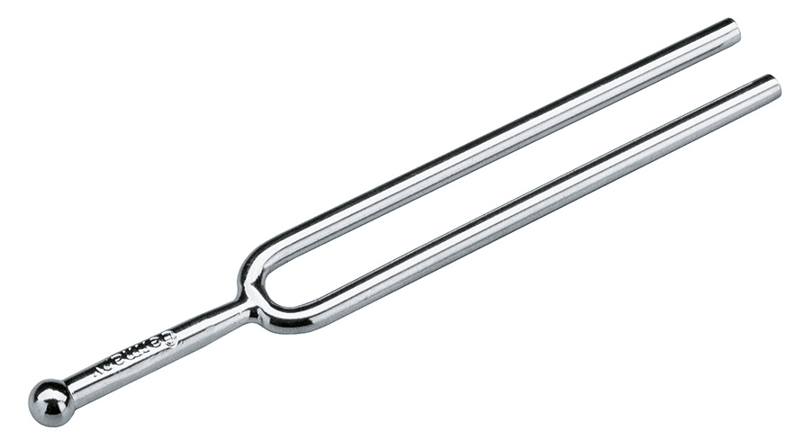 Stimmgabel 168 K-M vernickelt