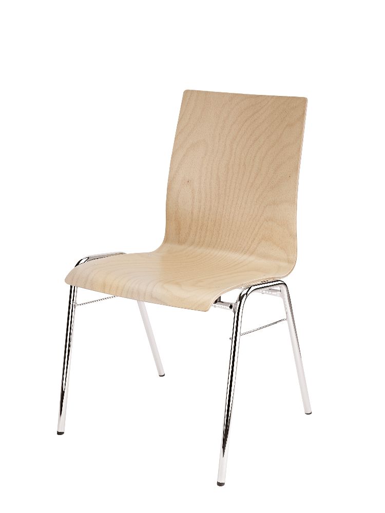 Stapelstuhl 13400 Sitzschale Buche natur
